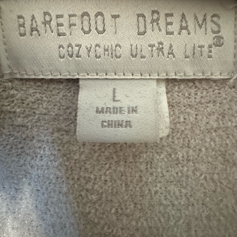 Barefoot Dreams CozyChic Ultra Lite Dream Robe NWOT Stone in Lge & 1X - Picture 3 of 4